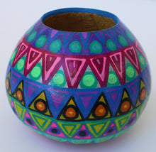 Load image into Gallery viewer, Colorful Hand Painted Gourd Bowl

