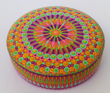 Load image into Gallery viewer, Orange and Pink Colorful Hand Painted Jewelry Box
