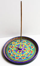 Load image into Gallery viewer, Purple and Blue Hand Painted Incense Holder
