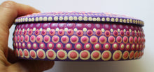 Load image into Gallery viewer, Purple and Pink Hand Painted Jewelry Box
